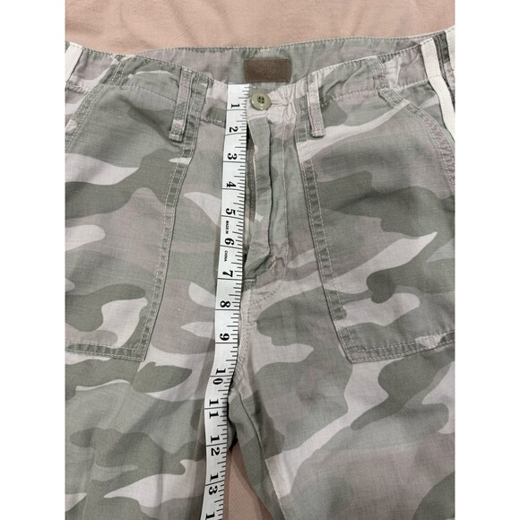 Mother Womens Size 27 The Shaker Chop Crop Fray Pants Desert Print Camo Mid Rise - Picture 6 of 9